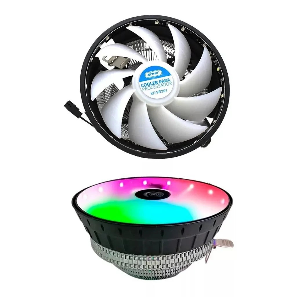 Processador Cooler Cpu Led 775 1150 1151 1155 Am3+ Am4 1200 Led Rgb