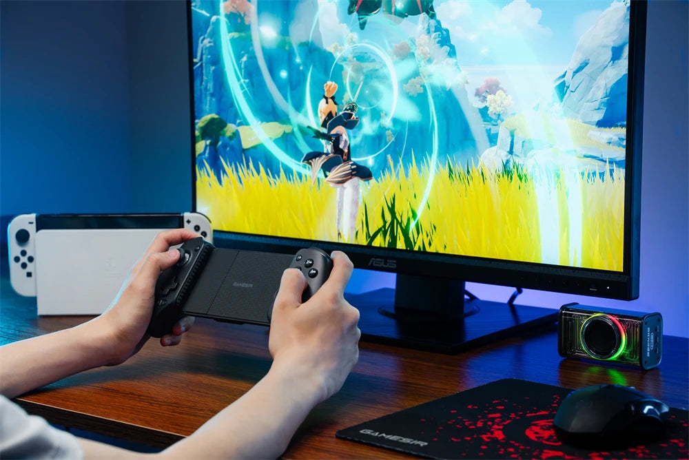 Controle Gamepad Gamesir Galileo G8 Plus com Bluetooth para Android IOS Switch Tablet Pc Celular Cor Cinza Espacial