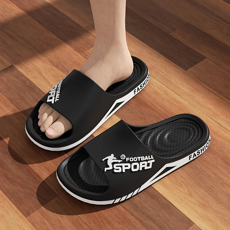 NOVOS 2025 Chinelos masculinos verão pvc macios esportes ao ar livre grosso anti deslizamento