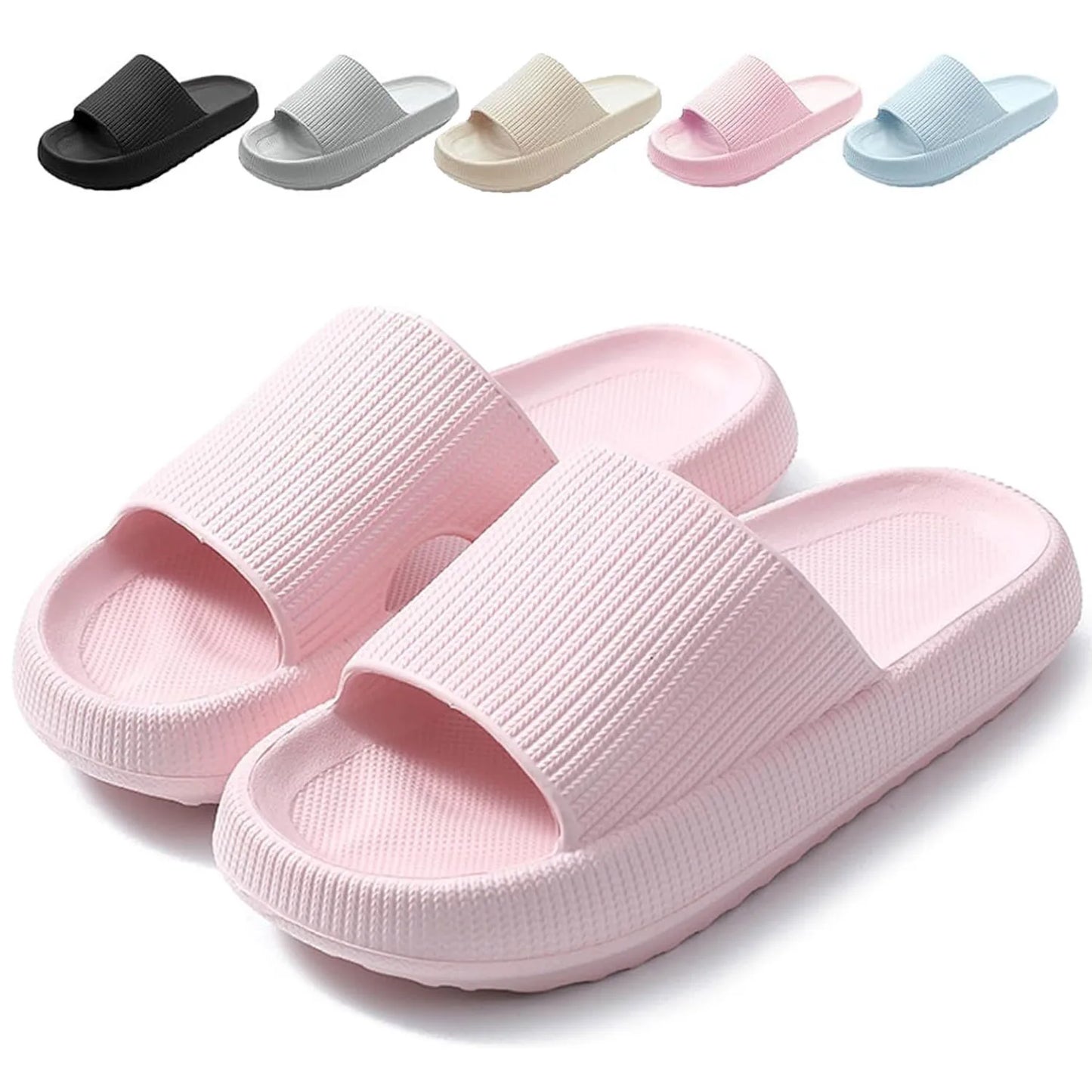 Chinelos Antiderrapantes Sliders Cloud Unissex macios com sola grossa