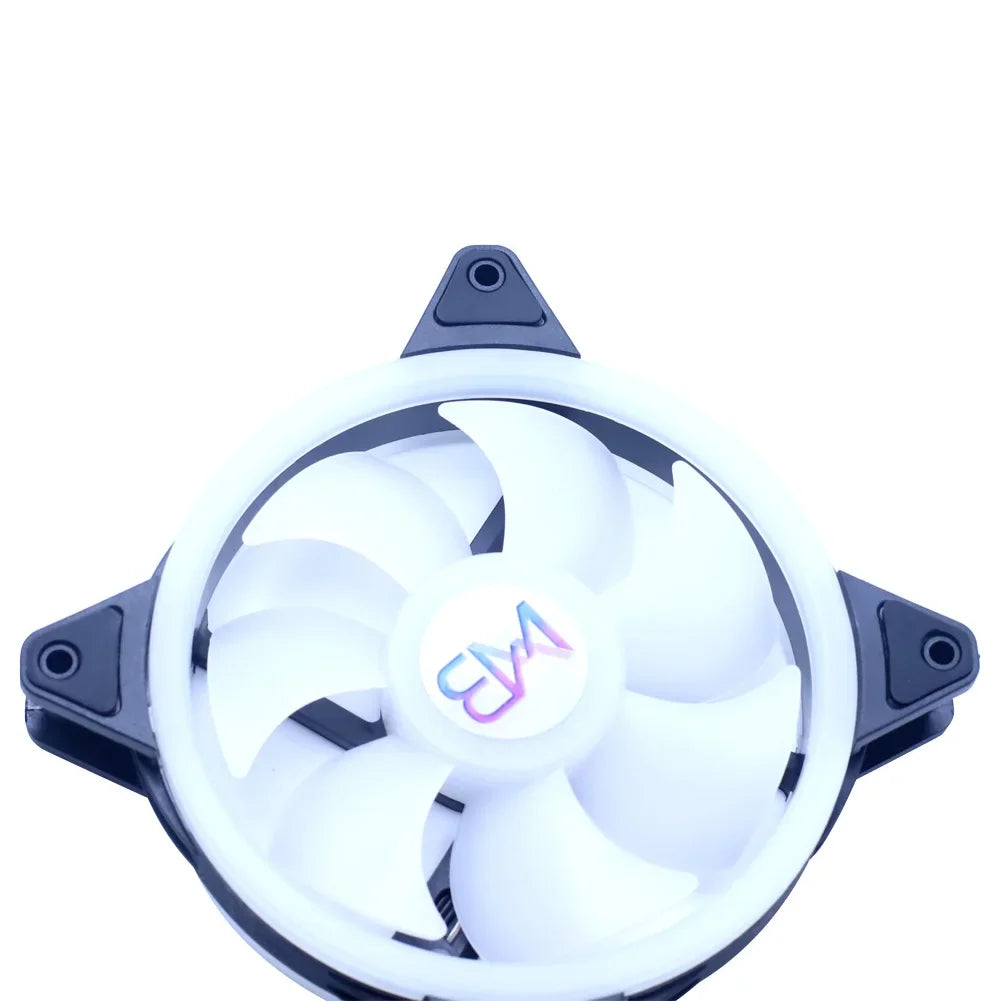 Wovibo-Ventilador de Refrigeração para Computador, Radiador Colorido para Chassis de Computador, Ventilador Molex, 3Pin, 12V, 12cm, 120mm