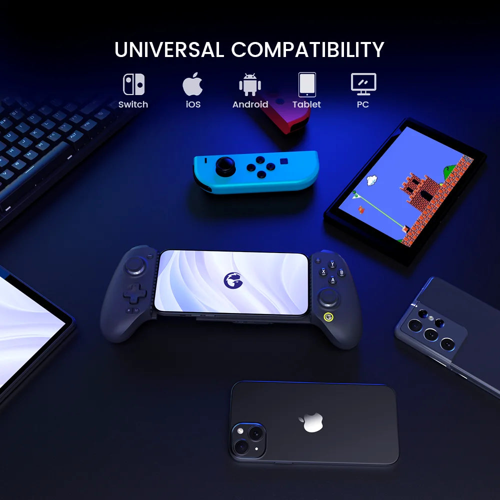 Controle Gamepad Gamesir Galileo G8 Plus com Bluetooth para Android IOS Switch Tablet Pc Celular Cor Cinza Espacial