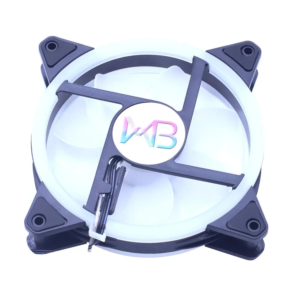 Wovibo-Ventilador de Refrigeração para Computador, Radiador Colorido para Chassis de Computador, Ventilador Molex, 3Pin, 12V, 12cm, 120mm