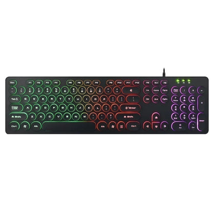 Teclado Gamer Knup KP-2059 QWERTY ABNT2 Português Brasil Preto Luz RGB Iluminado USB Ergonômico PC Notebook Jogos Computador