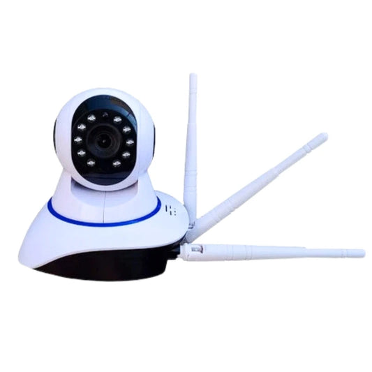 Câmara de Segurança Wireless Wi-Fi Com IP 3 Antenas P2p ONVIF HD Giro 355 °
