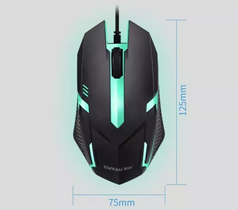 Kit Teclado e Mouse Gamer RGB Semi Mecânico 3200DPI Multimídia M300 Periférico para Computador com Iluminação LED USB RGB PRO