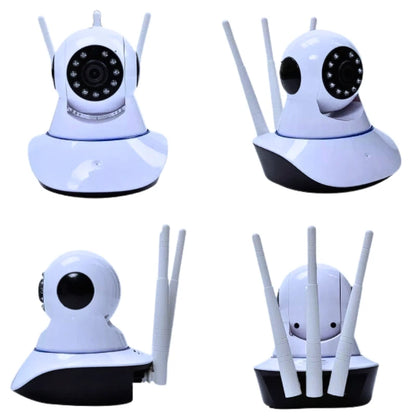 Câmara de Segurança Wireless Wi-Fi Com IP 3 Antenas P2p ONVIF HD Giro 355 °