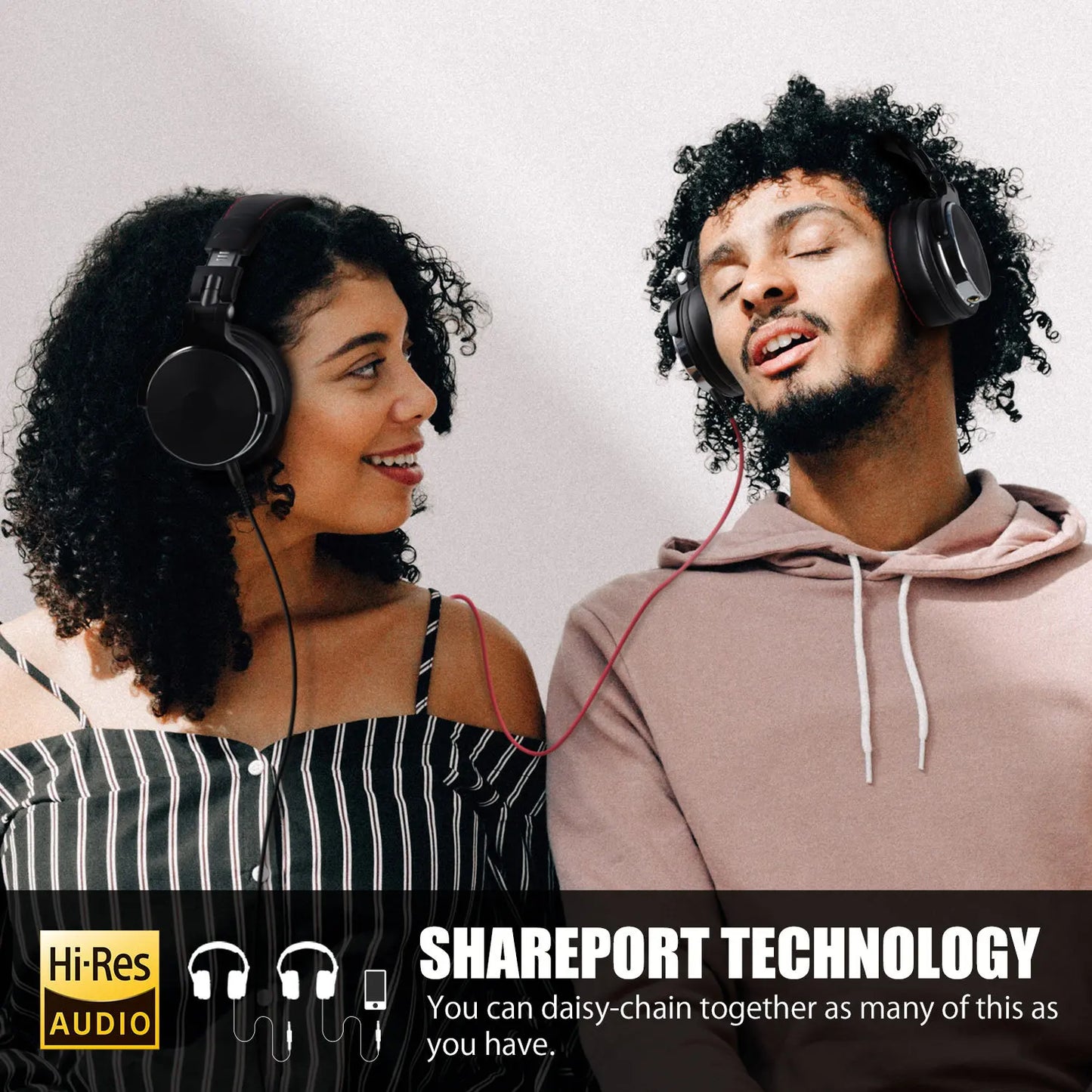 Headphones Professional Studio Pro 10/30/50 Oneodio Wired DJ Headphones With Microphone Over Ear HiFi Hi-Res Monitor Headset