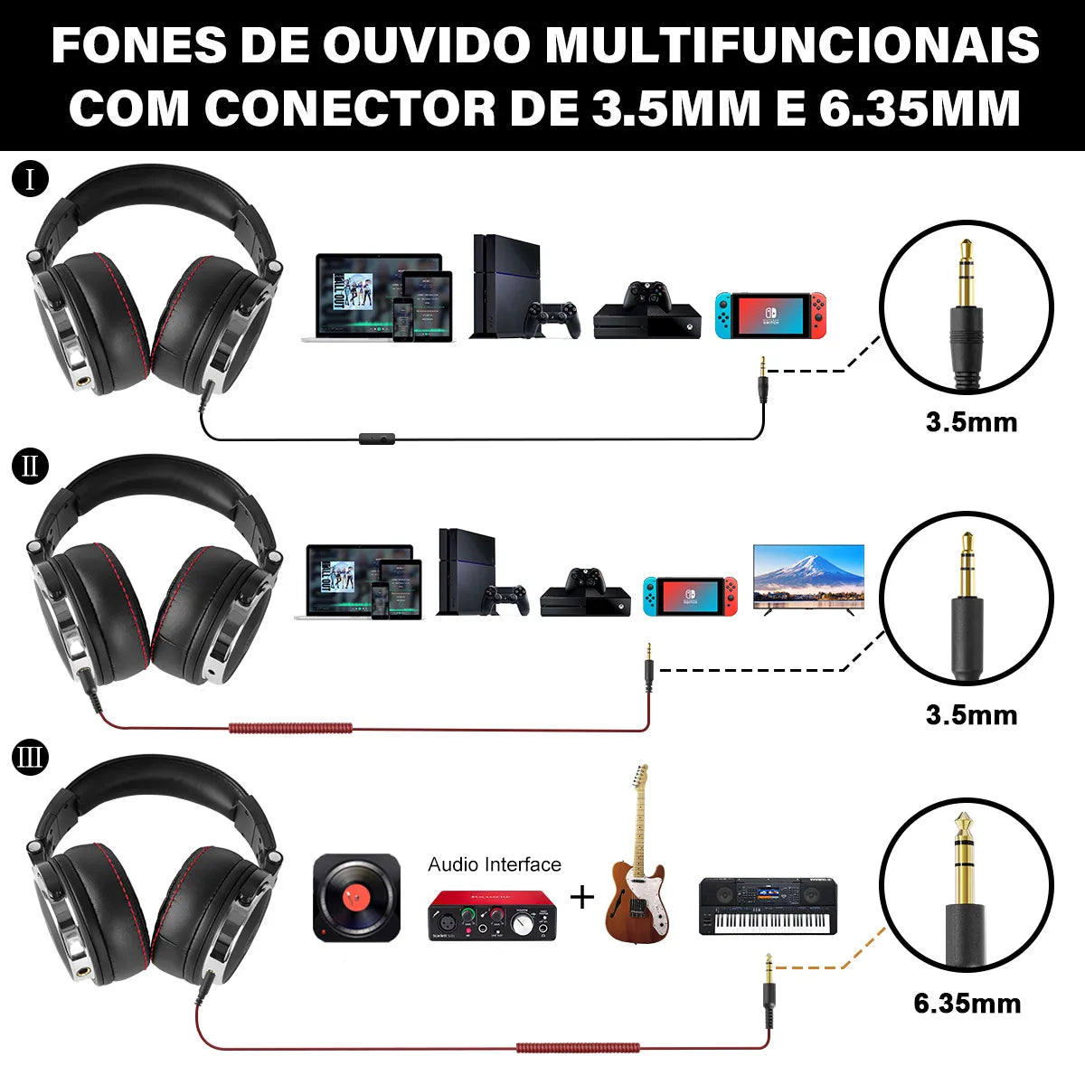Headphones Professional Studio Pro 10/30/50 Oneodio Wired DJ Headphones With Microphone Over Ear HiFi Hi-Res Monitor Headset