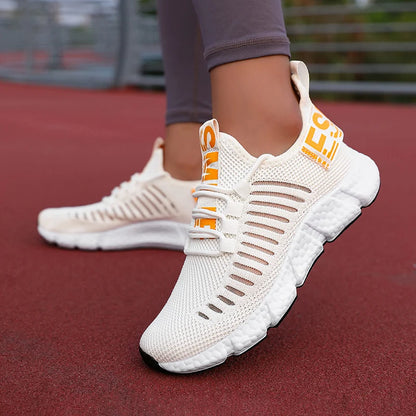 Tênis Feminino respirável atlético leve ao ar livre caminhada jogging