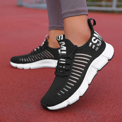 Tênis Feminino respirável atlético leve ao ar livre caminhada jogging