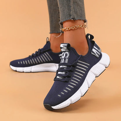 Tênis Feminino respirável atlético leve ao ar livre caminhada jogging
