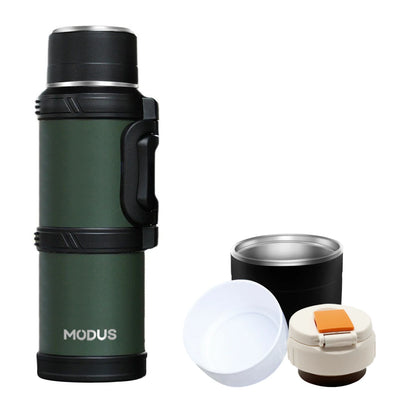 Garrafa Térmica de Água Camada Dupla Vácuo Aço Inoxidável，Capacidade extragrande Garrafa de Água Isolada para Uso Externo 2.4L