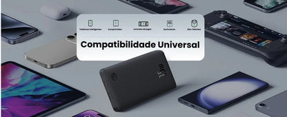 Carregamento Simultaneo Compativel com iPhone e Androids Carregador Portátil Power Bank Baseus Turbo Airpow Lite 10000mah 15w