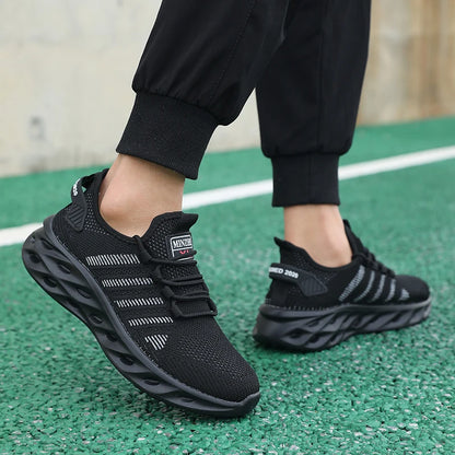 Tênis Unissex confortáveis casuais respirável tênis leves ao ar livre malha atlético jogging