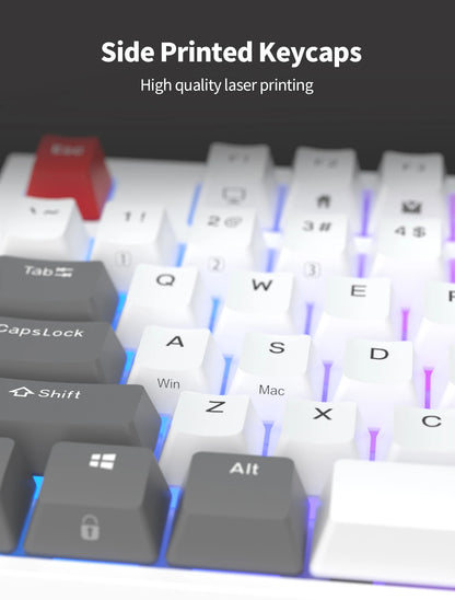 Teclado Mecânico Rk royal kludge r87 gamer brasileiro com fio 87 teclas rgb retro iluminado personalizadas
