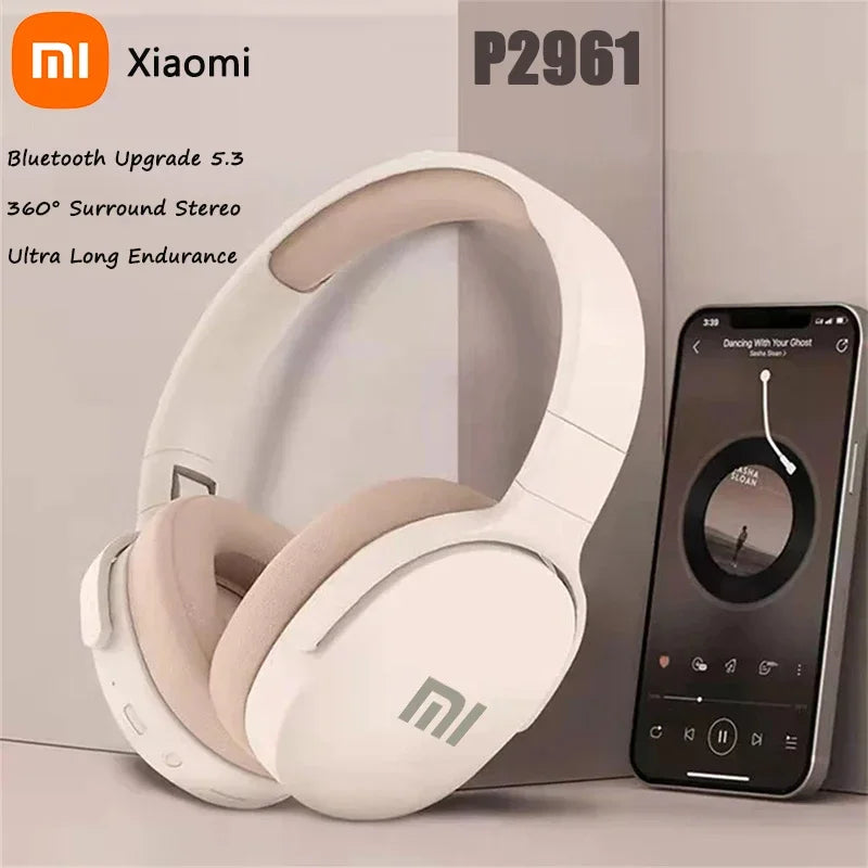 Xiaomi Wireless Bluetooth Headphones Over Ear HiFi Stereo Lightweight Foldable Headset Supports TF Cards 3.5mm Type-C Interface