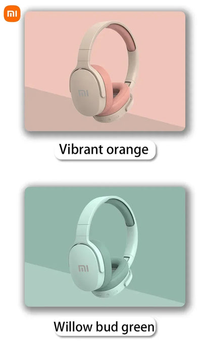 Xiaomi Wireless Bluetooth Headphones Over Ear HiFi Stereo Lightweight Foldable Headset Supports TF Cards 3.5mm Type-C Interface