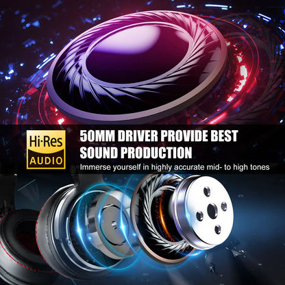 Headphones Professional Studio Pro 10/30/50 Oneodio Wired DJ Headphones With Microphone Over Ear HiFi Hi-Res Monitor Headset