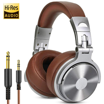 Headphones Professional Studio Pro 10/30/50 Oneodio Wired DJ Headphones With Microphone Over Ear HiFi Hi-Res Monitor Headset