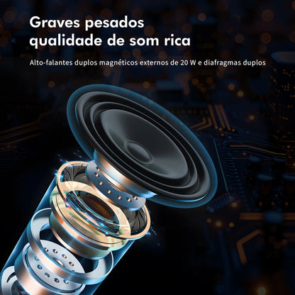 Caixa de som, bluetooth, pc, caixa de som bluetooth portátil, alto falante COIBEU