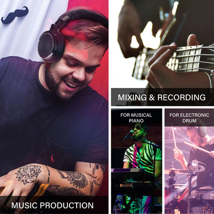 Headphones Professional Studio Pro 10/30/50 Oneodio Wired DJ Headphones With Microphone Over Ear HiFi Hi-Res Monitor Headset