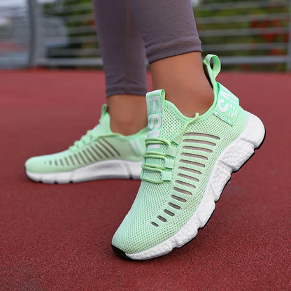 Tênis Feminino respirável atlético leve ao ar livre caminhada jogging