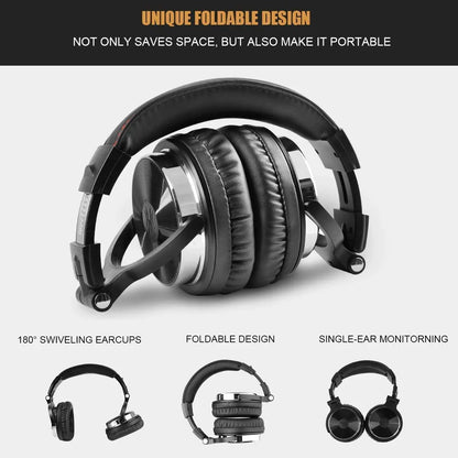 Headphones Professional Studio Pro 10/30/50 Oneodio Wired DJ Headphones With Microphone Over Ear HiFi Hi-Res Monitor Headset