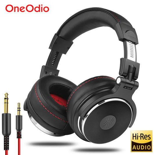 Headphones Professional Studio Pro 10/30/50 Oneodio Wired DJ Headphones With Microphone Over Ear HiFi Hi-Res Monitor Headset
