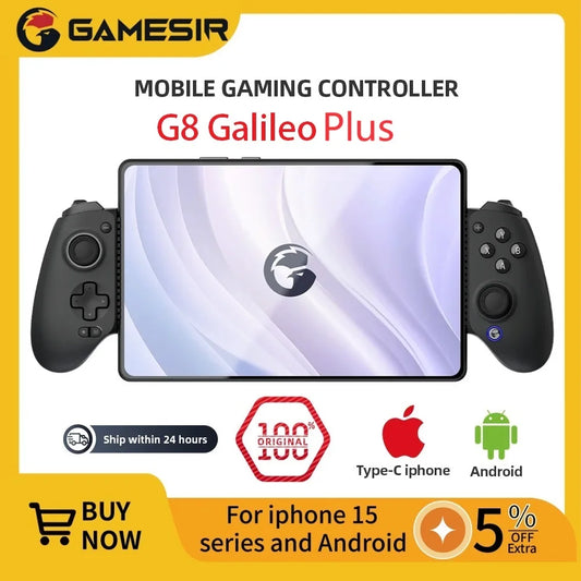 Controle Gamepad Gamesir Galileo G8 Plus com Bluetooth para Android IOS Switch Tablet Pc Celular Cor Cinza Espacial