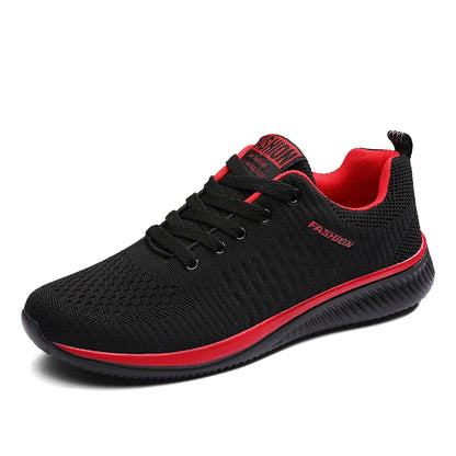 Tênis de corrida leve caminhada esportivos malha clássica respirável casuais masculinos mocassins