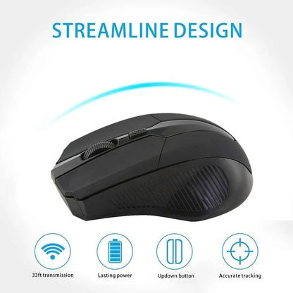 Mouse Sem Fio Para Notebook Pc Gamer Usb Optico G10