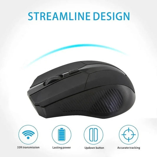 Mouse Sem Fio Para Notebook Pc Gamer Usb Optico G10