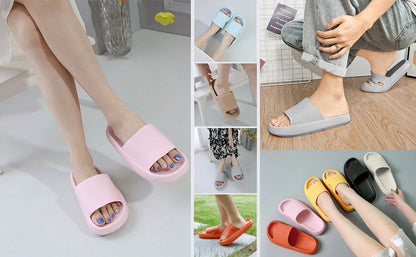 Chinelos Antiderrapantes Sliders Cloud Unissex macios com sola grossa