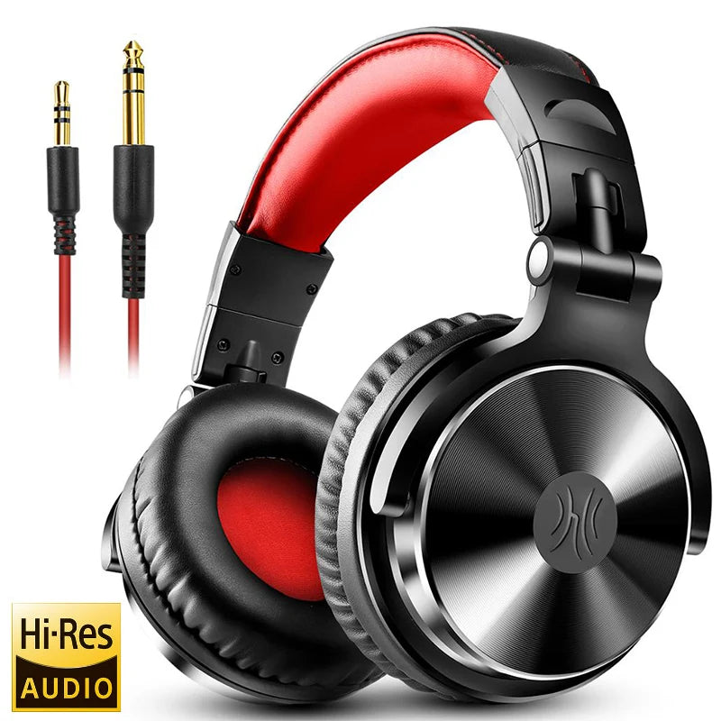 Headphones Professional Studio Pro 10/30/50 Oneodio Wired DJ Headphones With Microphone Over Ear HiFi Hi-Res Monitor Headset