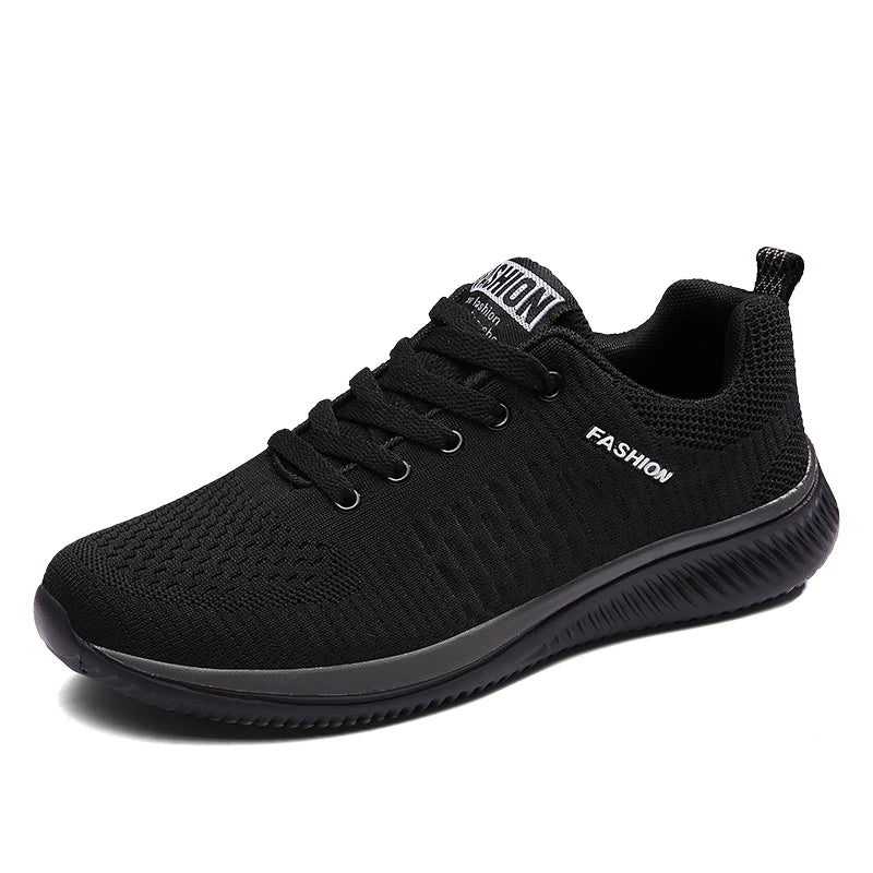 Tênis de corrida leve caminhada esportivos malha clássica respirável casuais masculinos mocassins