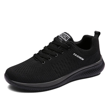 Tênis de corrida leve caminhada esportivos malha clássica respirável casuais masculinos mocassins