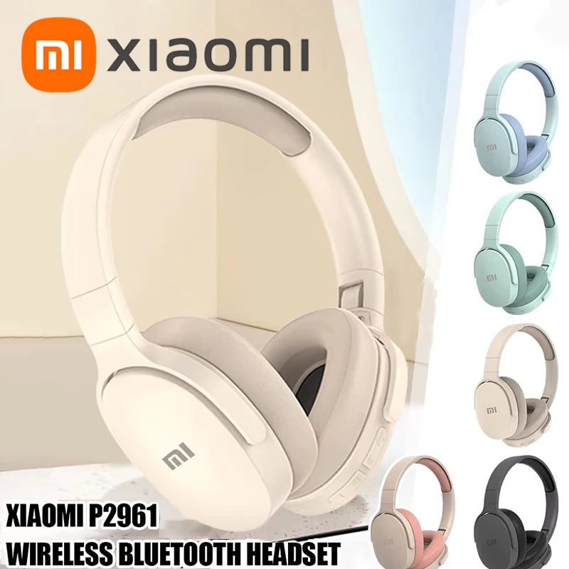 Xiaomi Wireless Bluetooth Headphones Over Ear HiFi Stereo Lightweight Foldable Headset Supports TF Cards 3.5mm Type-C Interface